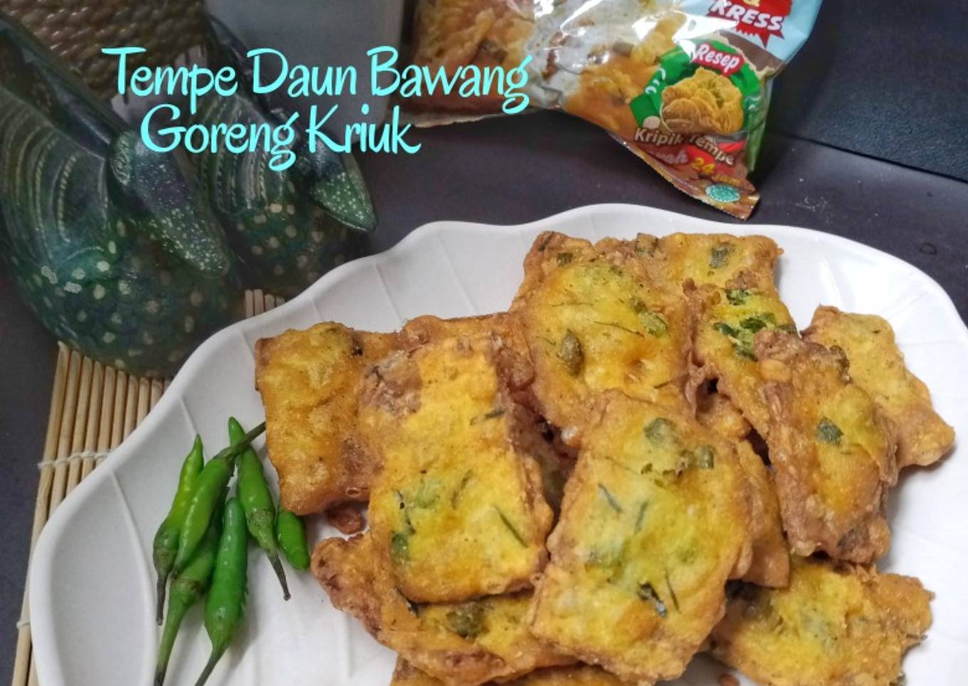 Tempe Daun Bawang Goreng Kriuk