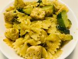 Zucchini Chicken Pesto Pasta