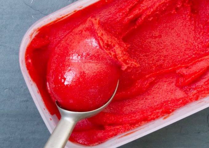 Strawberry Ice cream (sorbet)