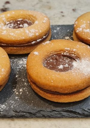 Una foto de Galletas Linzer de Nutella