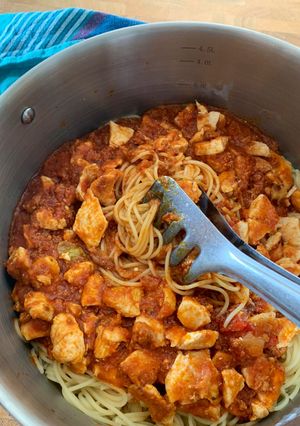 Une photo de ☆Spaghettis Bolognaise au Poulet☆