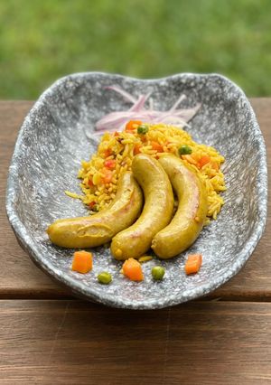 Una foto de Arroz con salchichas Viena arequipeña!