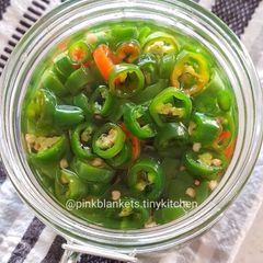 Chinese Pickled Green Chilies A picture of Chinese Pickled Green Chilies.