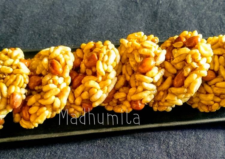 How to Prepare Quick Murmura mixed Chikki