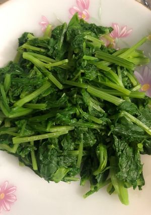 Hình của món Cải chíp luộc.