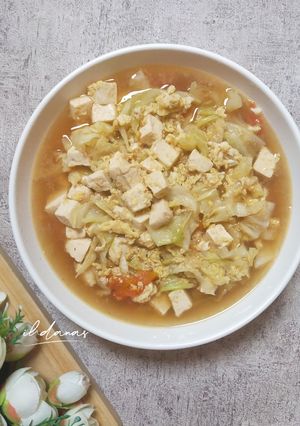 Foto resep Tumis Kol Tahu dan Telur