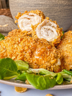Una foto de Rollitos de pollo y mozzarella en AirFryer