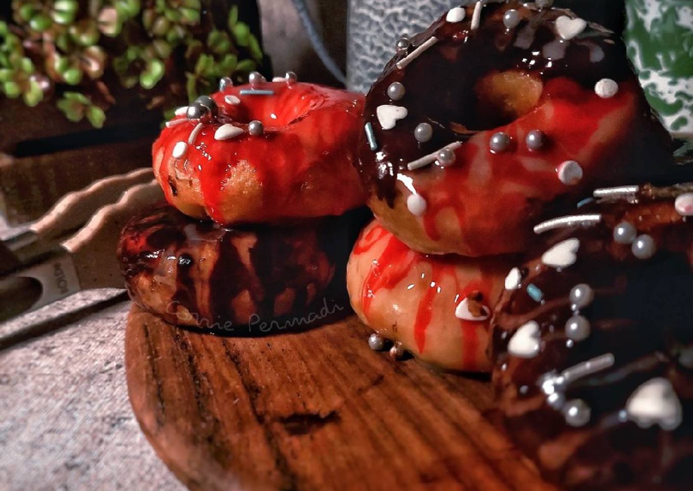 Donat tanpa ulen dengan topping ala J.co