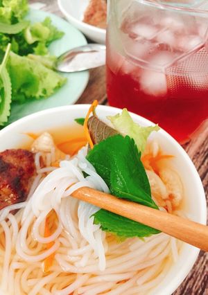 Hình của món Bún chả Hà Nội.