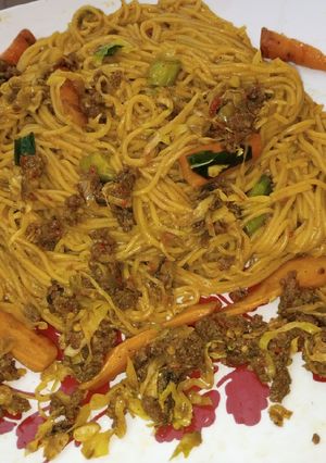 A picture of Veggies Spaghetti.