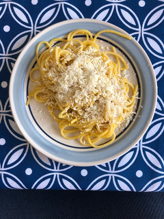A picture of Spaghetti with Bell Pepper Sauce.