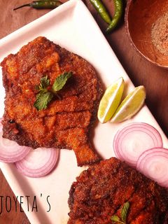 A picture of Masala pomfret fry.