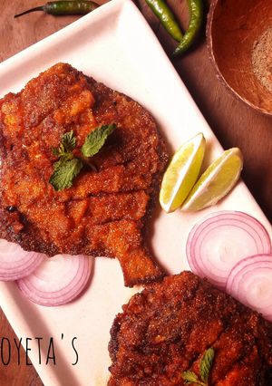 A picture of Masala pomfret fry.