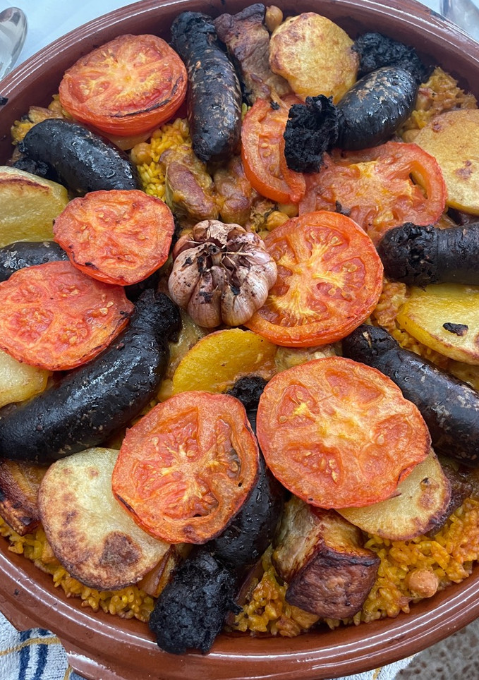 Una foto de Arroz al horno valenciano