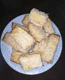 Barritas de coco sin chocolate