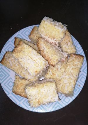 Una foto de Barritas de coco sin chocolate