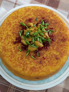 عکسی از دستور ته چین مرغ رستورانی