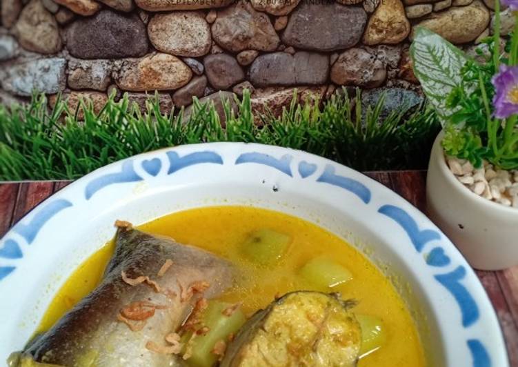 Resep Kelo Kuning ikan Patin dan Sayur labu Siam, Bisa Manjain Lidah