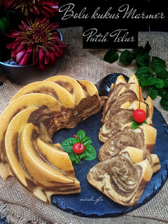 Foto resep Bolu Kukus Marmer Putih Telur