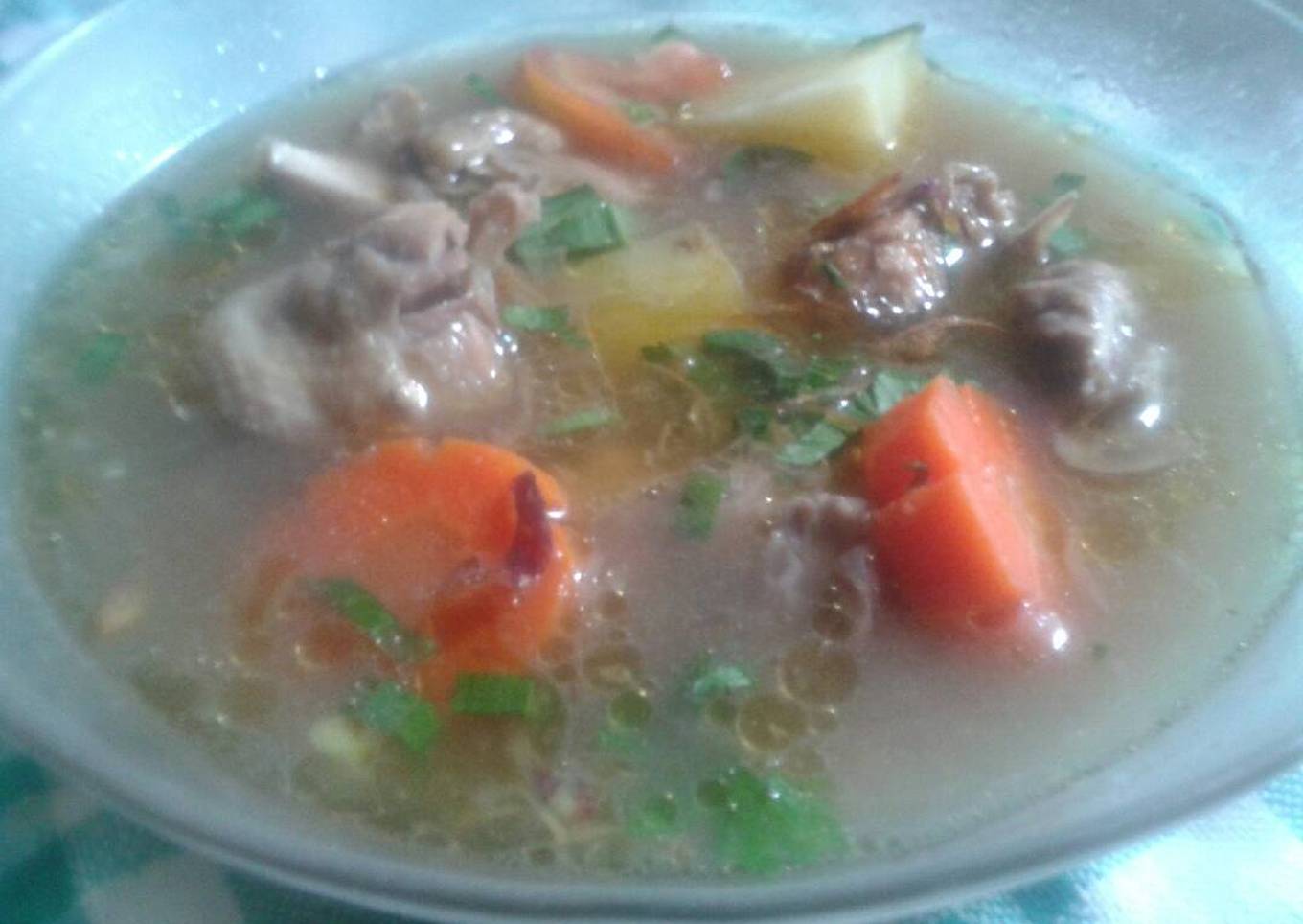 Sop Ayam Kampung Minimalis #postingrame2_sop