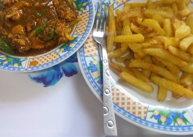 Any-night-of-the-week Chips&amp;shredded chicken