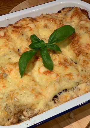 A picture of Mushroom Lasagne.