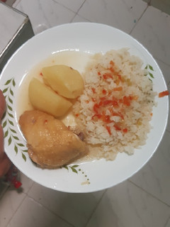 Una foto de Pollo sudado
