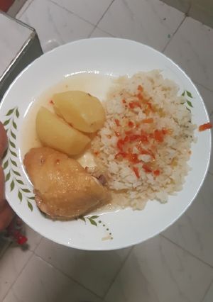 Una foto de Pollo sudado