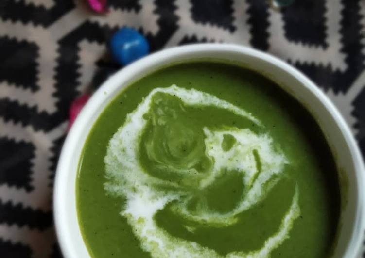 Palak cream soup