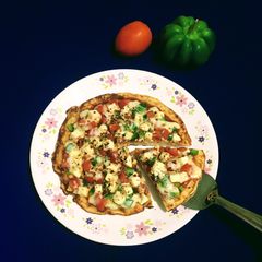 Pan Paneer Pizza A picture of Pan Paneer Pizza.