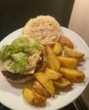 Hamburguesa con salsa Big Mac (y papas crujientes)