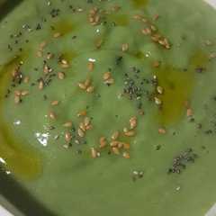Una foto de Crema de espinacas