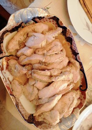 Una foto de Pechuga de pavo asada