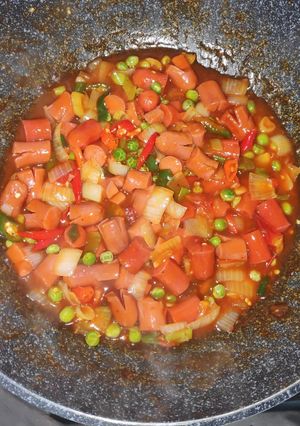 Foto resep Sosis Asam Manis Pedas