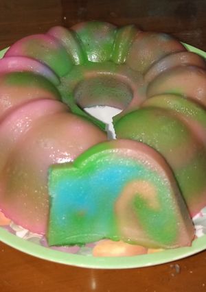 Foto resep Kue Rainbow Abstrak Tepung Beras
