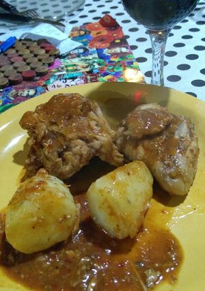 Una foto de Pollo calabresa al disco de arado