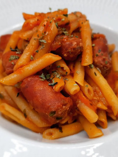 Una foto de Macarrones con chorizo