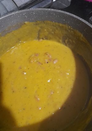 Una foto de Porotos con mazamorra