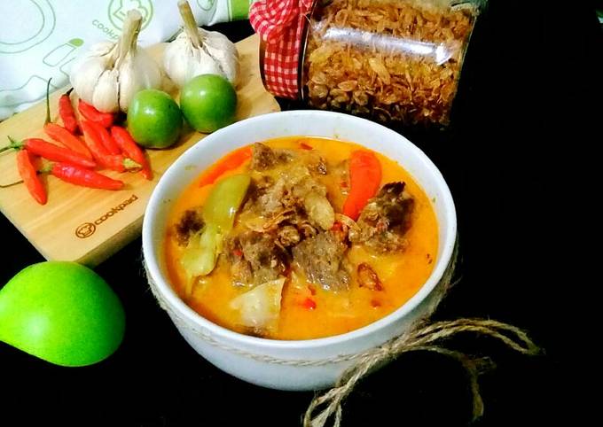 Resep Tongseng daging sapi kuah santan oleh Mamah Galang Resep Tongseng daging sapi kuah santan oleh Mamah Galang