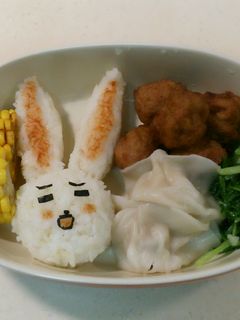 Line兔兔便當餐 的食譜成品照片