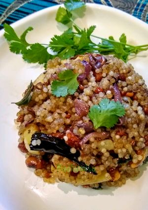 A picture of Sabudana Upma.