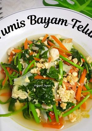 Foto resep Tumis Telur Bayam