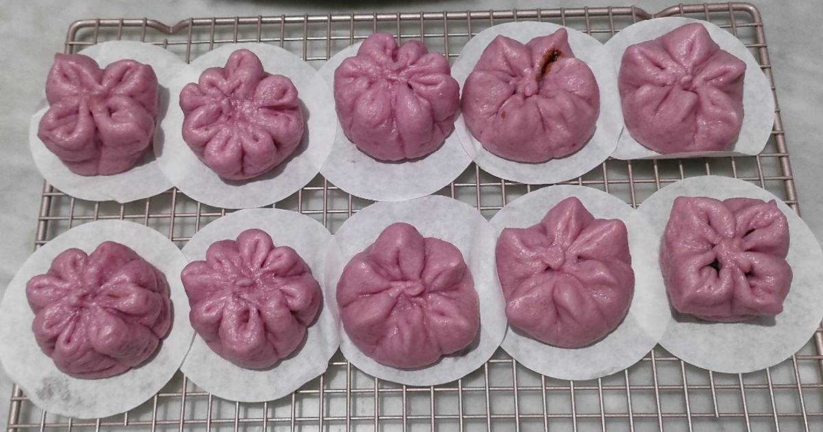 Resep Tepung Ubi Ungu Bakpao Enak Dan Mudah Cookpad