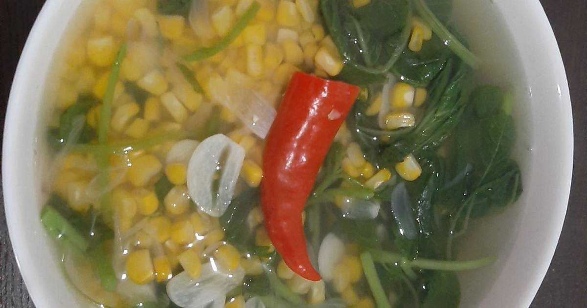 Resep Sayur Bayam Air Tongkol Jagung Favorit Bunda