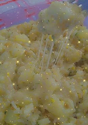 Una foto de Risotto de verduras con queso
