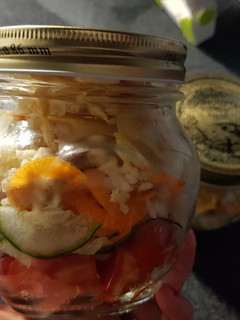 Una foto de Ensalada con Mijo y Papas crujientes