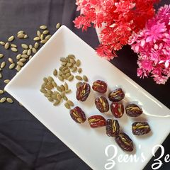 A picture of Dates and Pumpkin Seeds.