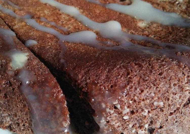 Brownis coklat homemade rice cooker