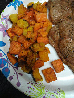 A picture of Roasted Sweet Potato and Butternut Squash.