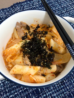 簡易韓式豬肉炒年糕 的食譜成品照片